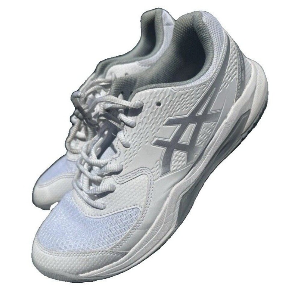 ASICS Gel Dedicate 8 Tennis Shoes White Silver Women’s US 8.5 EU 40